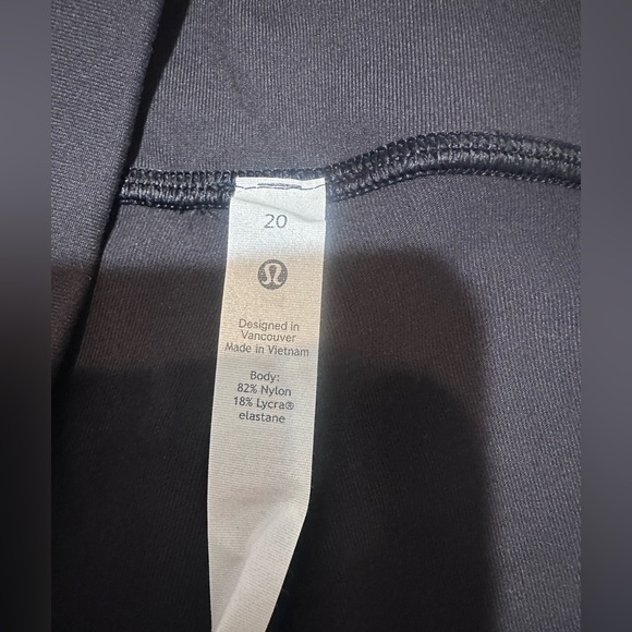 lululemon athletica Wunder Under HR Tight 28” Luon Black Size 20 NWT - Picture 4 of 7
